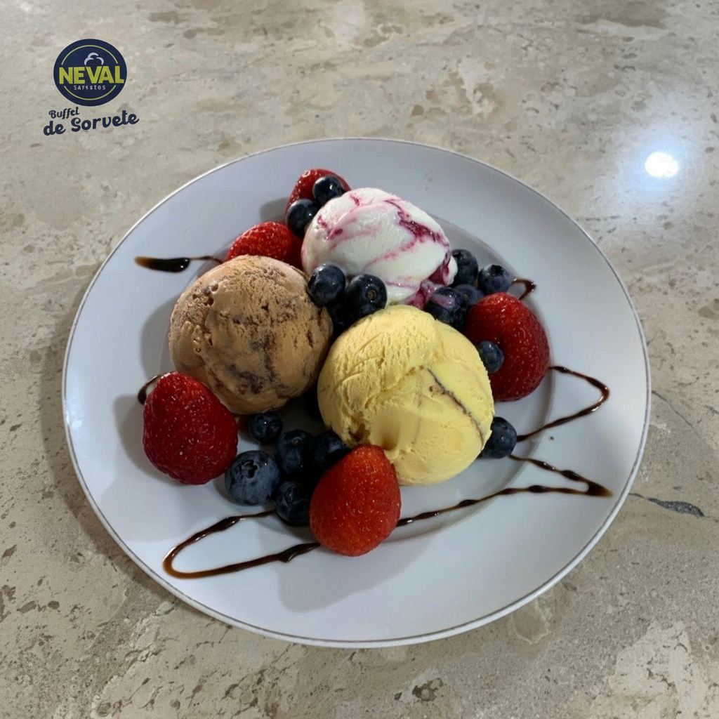 Sorvete destaque da Sorveteria Neval Praia Grande
